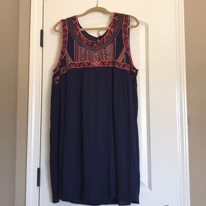 Navy tunic dress